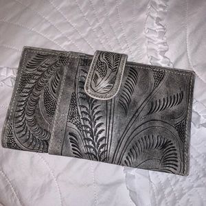 Real Leather Embossed Wallet